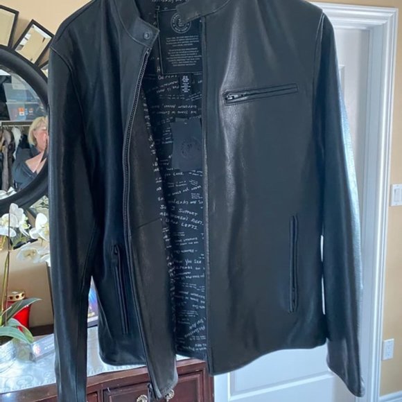 Kenneth Cole  Men's Medium Sized Leather Jacket - Picture 9 of 9
